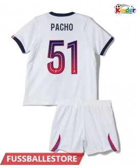 Günstige Paris Saint-Germain Willian Pacho #51 Auswärts Trikotsatzt Kinder 2026-27 Kurzarm (+ Kurze Hosen)